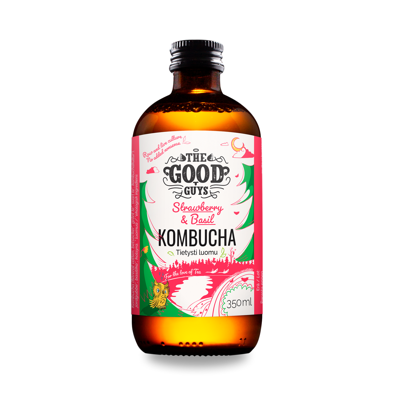 Strawberry & Basil Kombucha